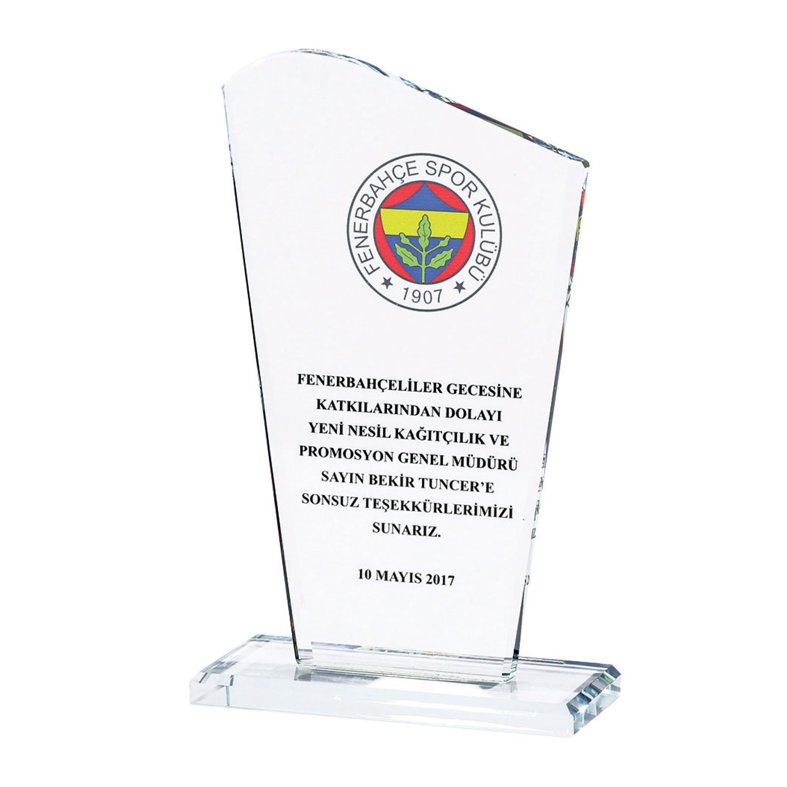 Kristal Plaket — Takdim Plaketi baskı ürünü